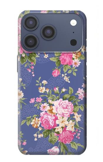 S3265 Vintage Flower Pattern Case For iPhone 17 Pro, 18 Pro