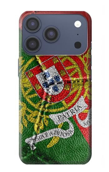 S3300 Portugal Flag Vintage Football Graphic Case For iPhone 17 Pro, 18 Pro