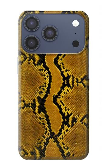 S3365 Yellow Python Skin Graphic Print Case For iPhone 17 Pro, 18 Pro