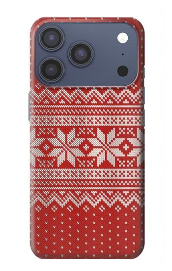 S3384 Winter Seamless Knitting Pattern Case For iPhone 17 Pro, 18 Pro