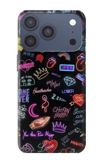 S3433 Vintage Neon Graphic Case For iPhone 17 Pro, 18 Pro