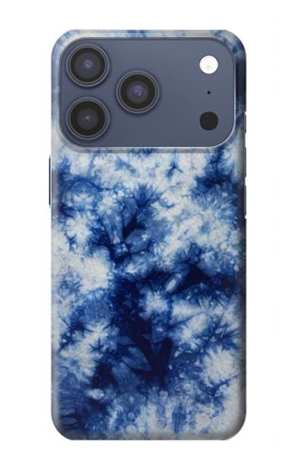 S3439 Fabric Indigo Tie Dye Case For iPhone 17 Pro