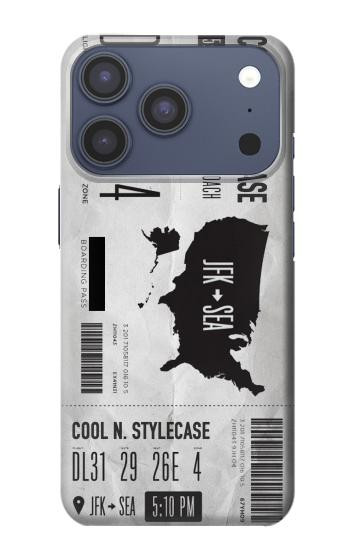 S3615 Airline Boarding Pass Art Case For iPhone 17 Pro, 18 Pro