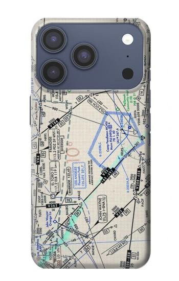 S3882 Flying Enroute Chart Case For iPhone 17 Pro, 18 Pro