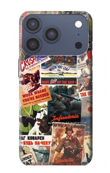 S3905 Vintage Army Poster Case For iPhone 17 Pro, 18 Pro