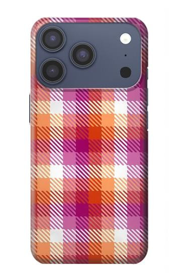 S3941 LGBT Lesbian Pride Flag Plaid Case For iPhone 17 Pro, 18 Pro