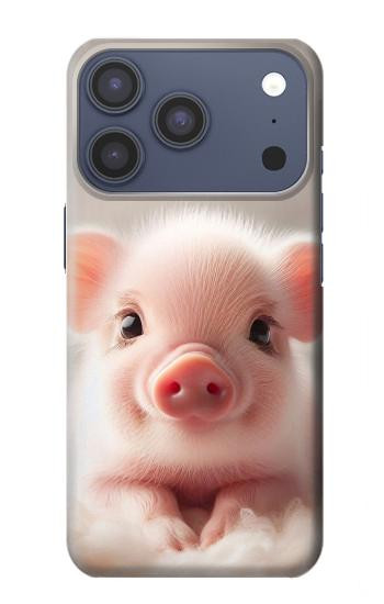 S3979 Cute Baby Pig Case For iPhone 17 Pro, 18 Pro