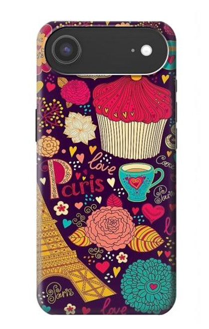 S2353 Paris Cartoon Vintage Pattern Case For iPhone Air
