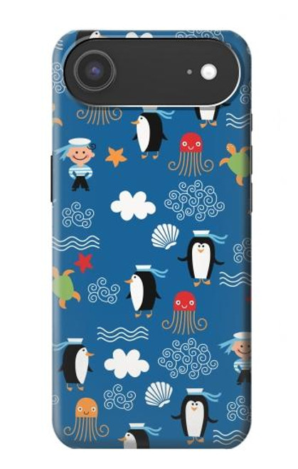 S2572 Marine Penguin Pattern Case For iPhone Air
