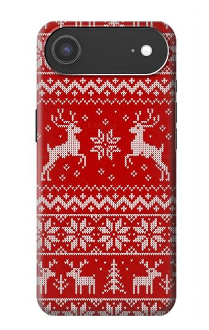 S2835 Christmas Reindeer Knitted Pattern Case For iPhone Air
