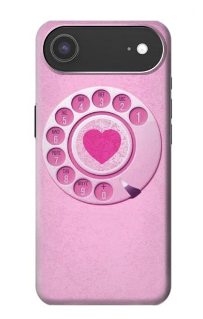 S2847 Pink Retro Rotary Phone Case For iPhone Air