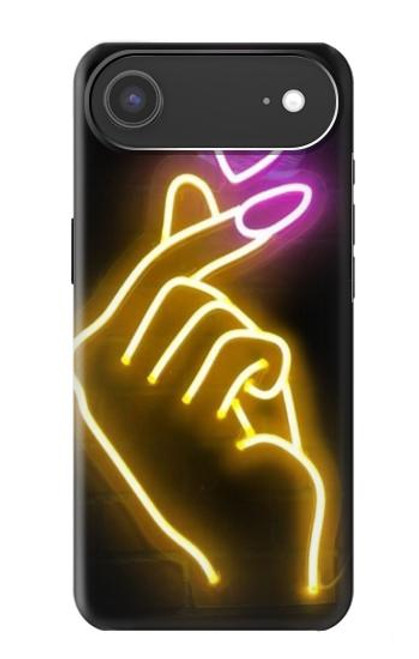 S3512 Cute Mini Heart Neon Graphic Case For iPhone Air