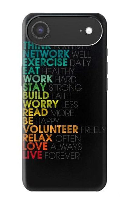 S3523 Think Positive Words Quotes Case For iPhone Air