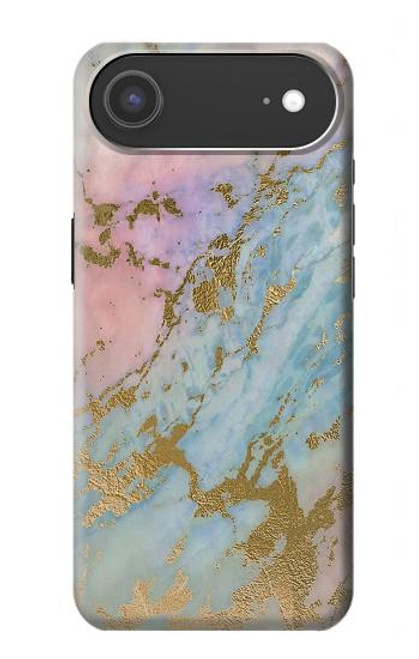 S3717 Rose Gold Blue Pastel Marble Graphic Printed Case For iPhone Air