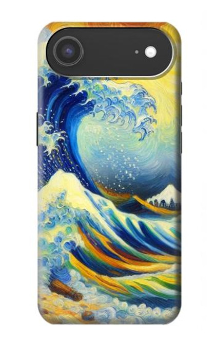 S4005 Oil Color Painting Great Waves Case For iPhone Air