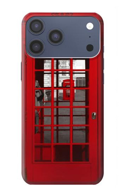 S0058 British Red Telephone Box Case For iPhone 17 Pro Max
