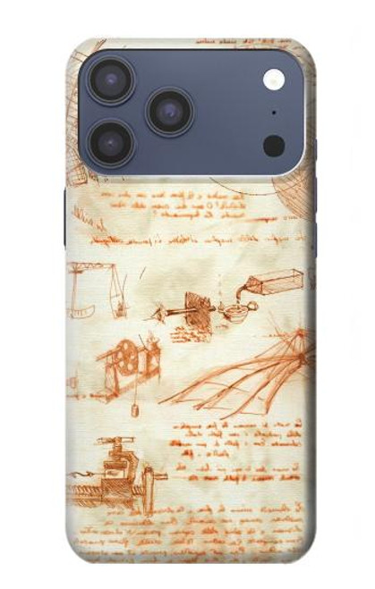 S0566 Technical Drawing Da Vinci Case For iPhone 17 Pro Max