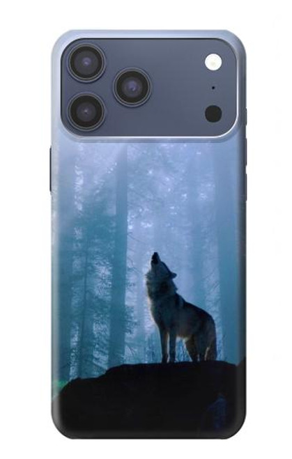 S0935 Wolf Howling in Forest Case For iPhone 17 Pro Max