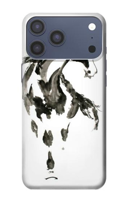 S1031 Horse Paintbrush Case For iPhone 17 Pro Max