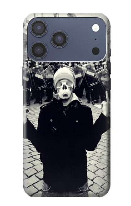 S1108 Skull Mask Man Protester Case For iPhone 17 Pro Max