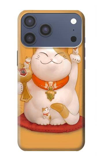 S1217 Maneki Neko Lucky Cat Case For iPhone 17 Pro Max, 18 Pro Max