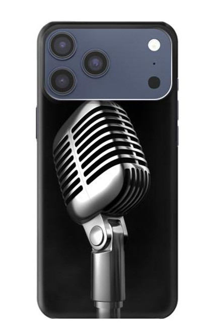 S1672 Retro Microphone Jazz Music Case For iPhone 17 Pro Max
