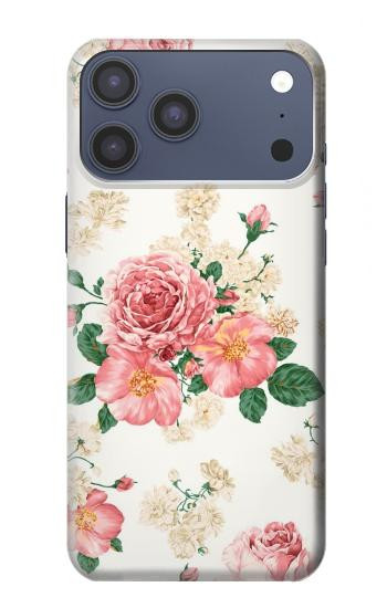 S1859 Rose Pattern Case For iPhone 17 Pro Max, 18 Pro Max