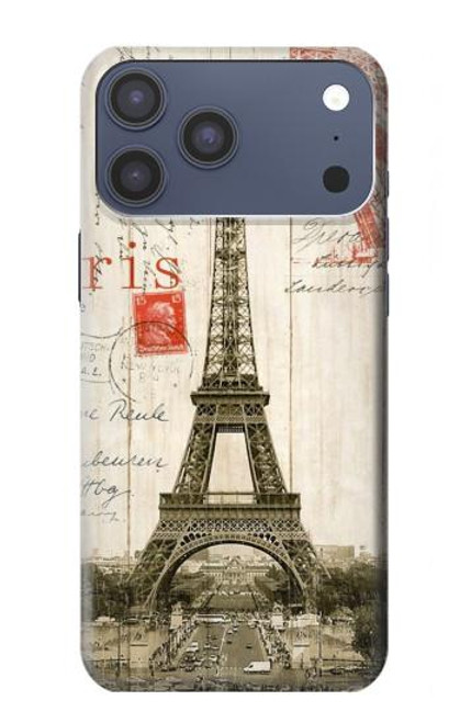 S2108 Eiffel Tower Paris Postcard Case For iPhone 17 Pro Max