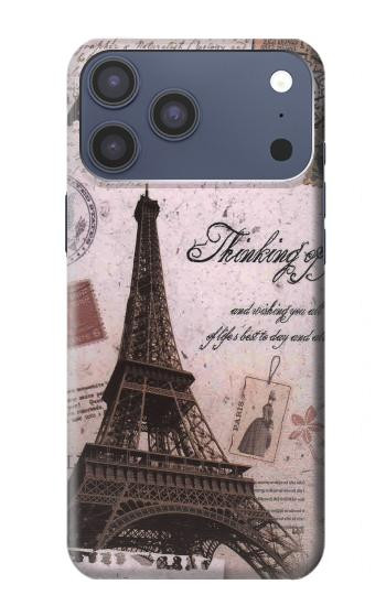 S2211 Paris Postcard Eiffel Tower Case For iPhone 17 Pro Max