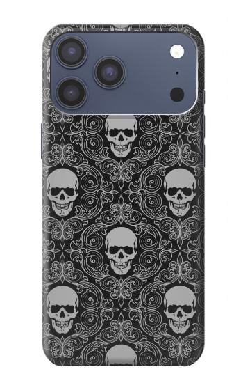S2371 Skull Vintage Monochrome Pattern Case For iPhone 17 Pro Max, 18 Pro Max