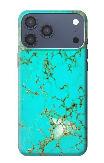S2377 Turquoise Gemstone Texture Graphic Printed Case For iPhone 17 Pro Max, 18 Pro Max