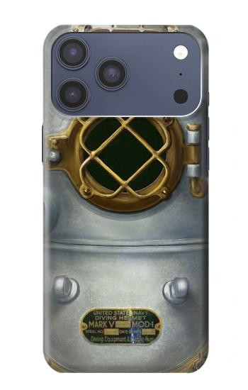 S2646 Vintage Deep Sea Diver Helmet Case For iPhone 17 Pro Max, 18 Pro Max