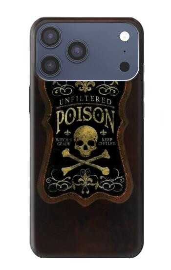 S2649 Unfiltered Poison Vintage Glass Bottle Case For iPhone 17 Pro Max, 18 Pro Max