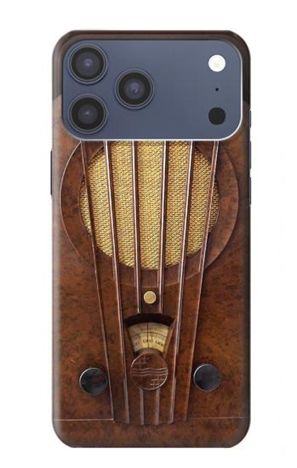 S2655 Vintage Bakelite Deco Radio Case For iPhone 17 Pro Max