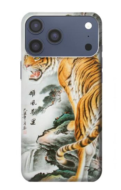 S2750 Oriental Chinese Tiger Painting Case For iPhone 17 Pro Max