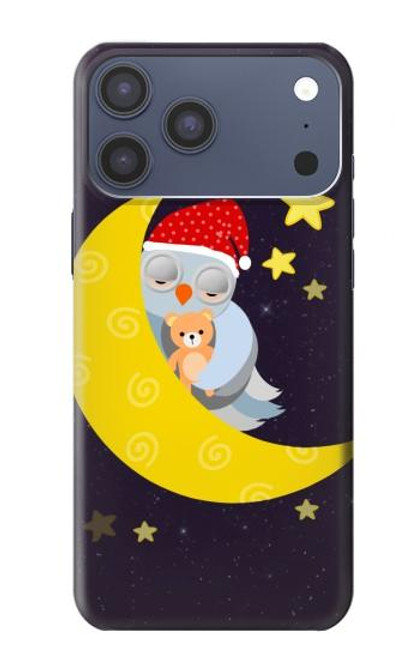 S2849 Cute Sleepy Owl Moon Night Case For iPhone 17 Pro Max
