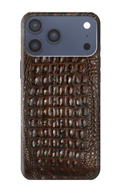 S2850 Brown Skin Alligator Graphic Printed Case For iPhone 17 Pro Max