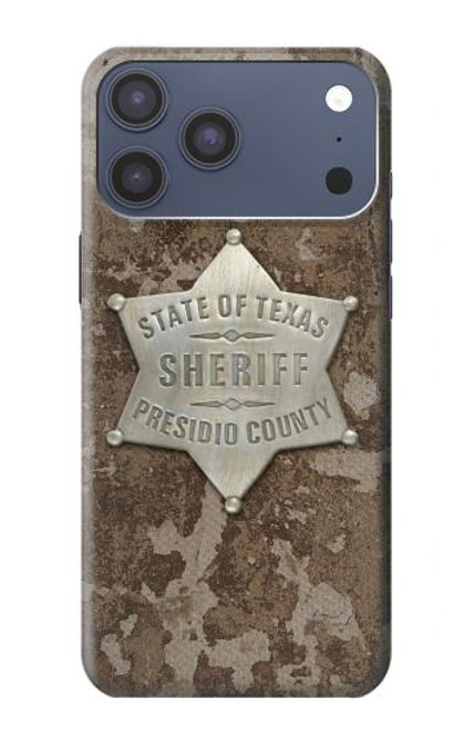 S2868 Texas Presidio County Sheriff Badge Case For iPhone 17 Pro Max