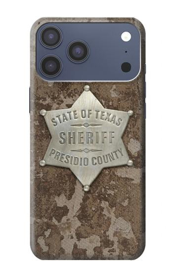 S2868 Texas Presidio County Sheriff Badge Case For iPhone 17 Pro Max, 18 Pro Max