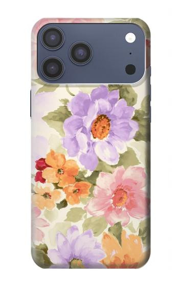 S3035 Sweet Flower Painting Case For iPhone 17 Pro Max, 18 Pro Max