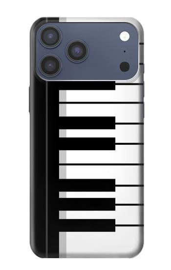 S3078 Black and White Piano Keyboard Case For iPhone 17 Pro Max, 18 Pro Max