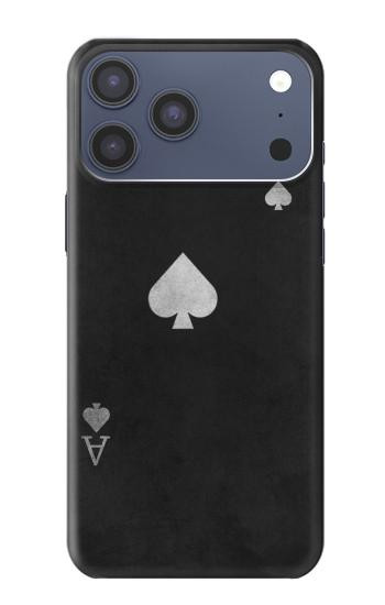 S3152 Black Ace of Spade Case For iPhone 17 Pro Max, 18 Pro Max