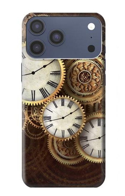 S3172 Gold Clock Live Case For iPhone 17 Pro Max