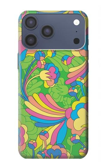 S3273 Flower Line Art Pattern Case For iPhone 17 Pro Max