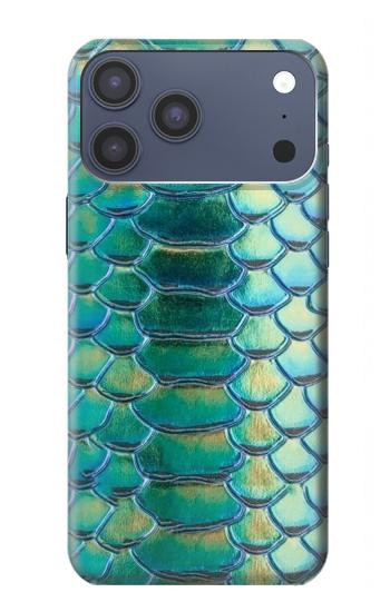 S3414 Green Snake Scale Graphic Print Case For iPhone 17 Pro Max, 18 Pro Max