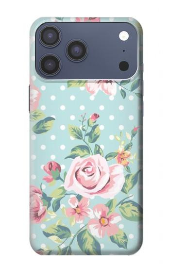 S3494 Vintage Rose Polka Dot Case For iPhone 17 Pro Max, 18 Pro Max