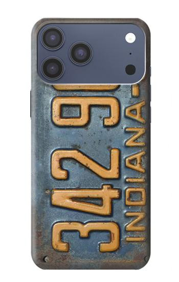 S3750 Vintage Vehicle Registration Plate Case For iPhone 17 Pro Max, 18 Pro Max