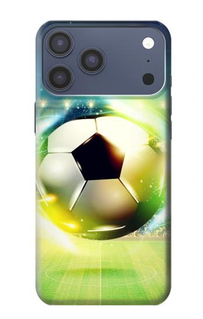 S3844 Glowing Football Soccer Ball Case For iPhone 17 Pro Max