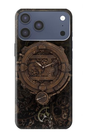 S3902 Steampunk Clock Gear Case For iPhone 17 Pro Max, 18 Pro Max