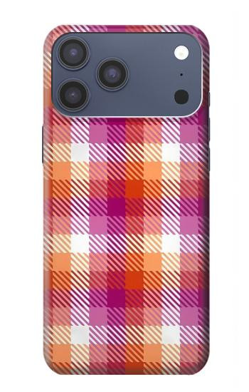 S3941 LGBT Lesbian Pride Flag Plaid Case For iPhone 17 Pro Max, 18 Pro Max